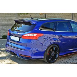 Накладки сплиттеры боковые на задний бампер на Ford Focus III ST Estate